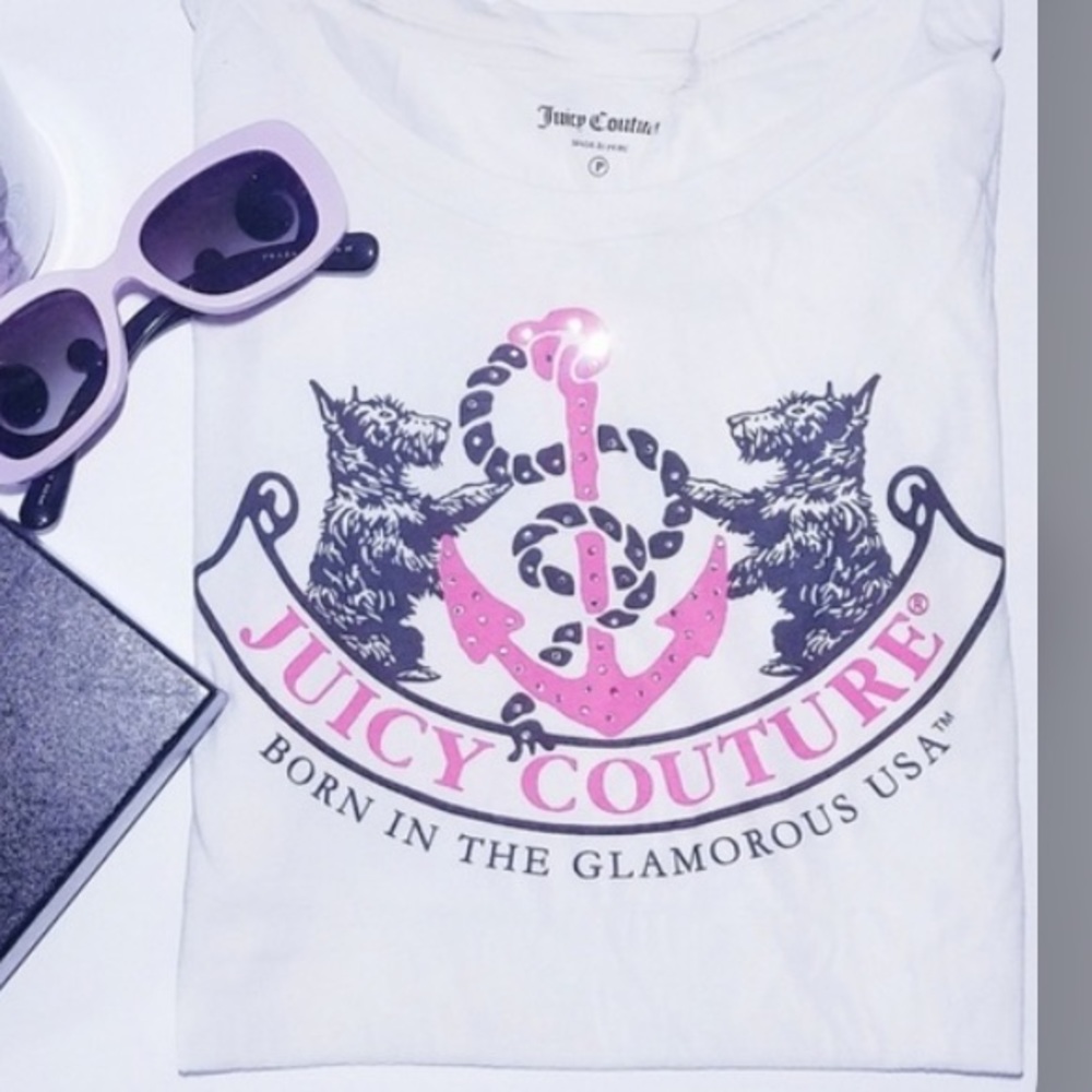 Juicy Couture White Nautical T-Shirt